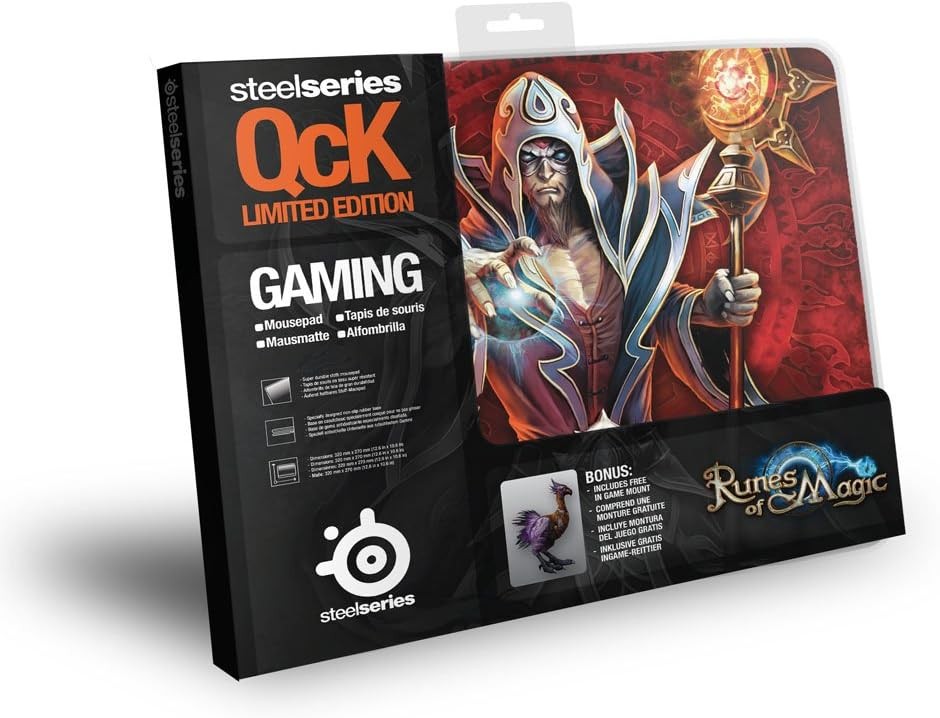 6 SteelSeries mousepads Runes of Magic , Diablo (Monk class) and Doctor Edition
