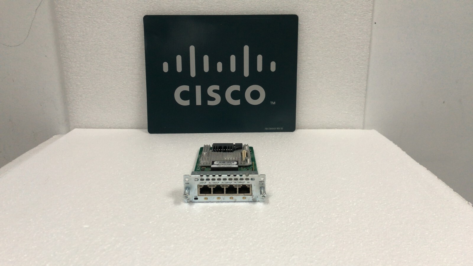 CISCO NIM-4MFT-T1/E1 4 Port T1/E1 Multiflex Trunk Voice/WAN Card with PVDM4-128