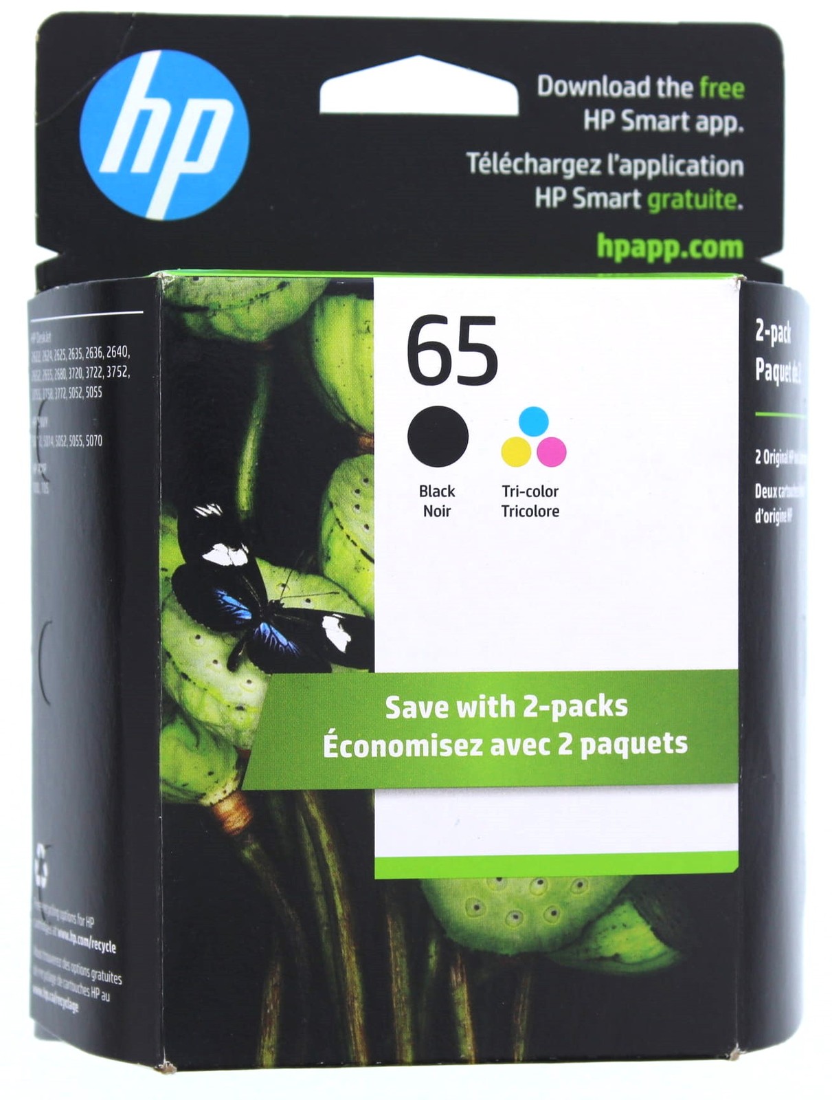 HP Ink Cartridge 65 Black + 65 Tri-Color
