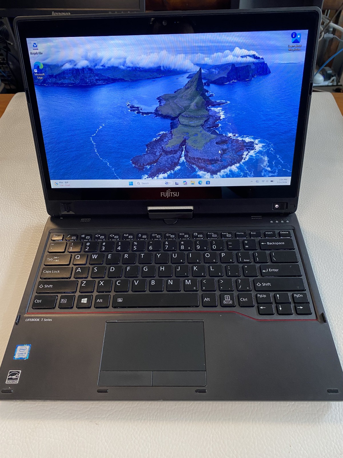 Fujitsu LifeBook T-Series Intel i5-8 gen W-11 Pro 16 GB RAM 256 NVME Touch