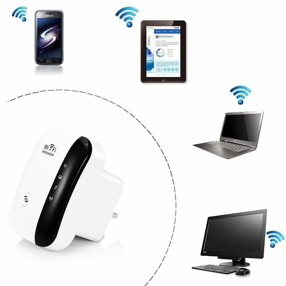 WiFi Range Extender Repeater, 300Mbps Wireless Router Signal Booster Amplifier
