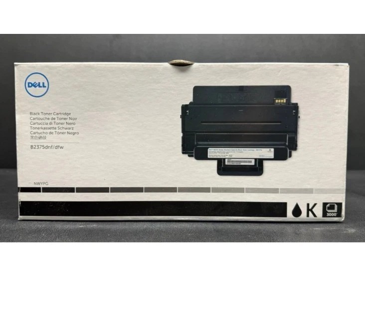 New Sealed, Genuine, Dell NWYPG, B2375dnf/dfw, Standard Black Toner, 3000 Pg