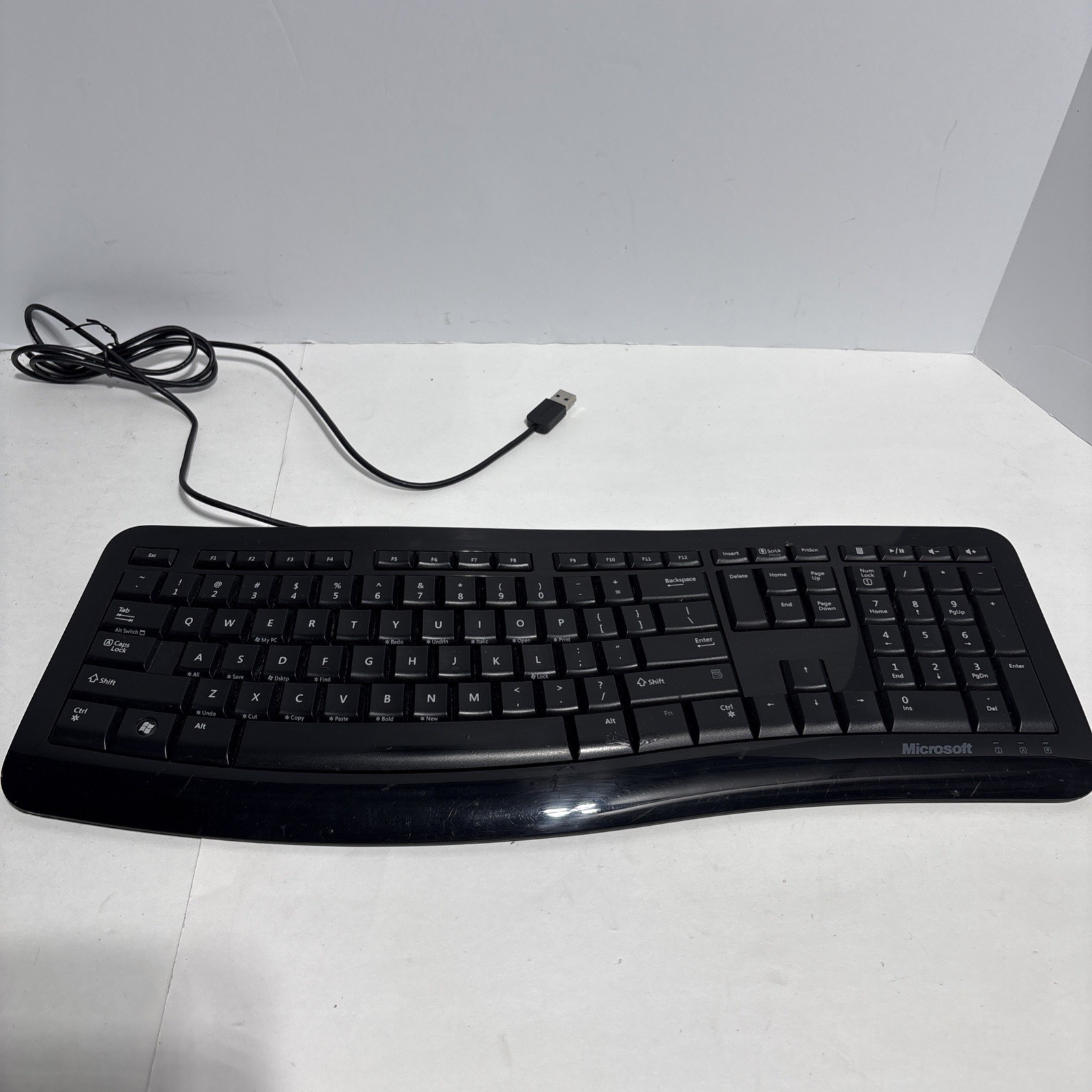 Microsoft Comfort Curve 3000 for Business Ergonomic USB Wired Keyboard KU-1079
