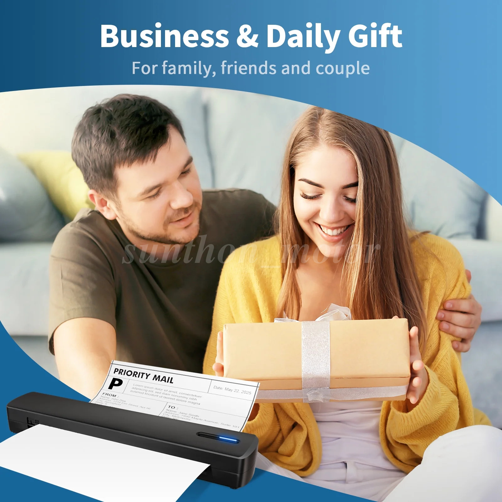 Portable Printers Wireless for Travel,Thermal Bluetooth Inkless Mini Printer LOT