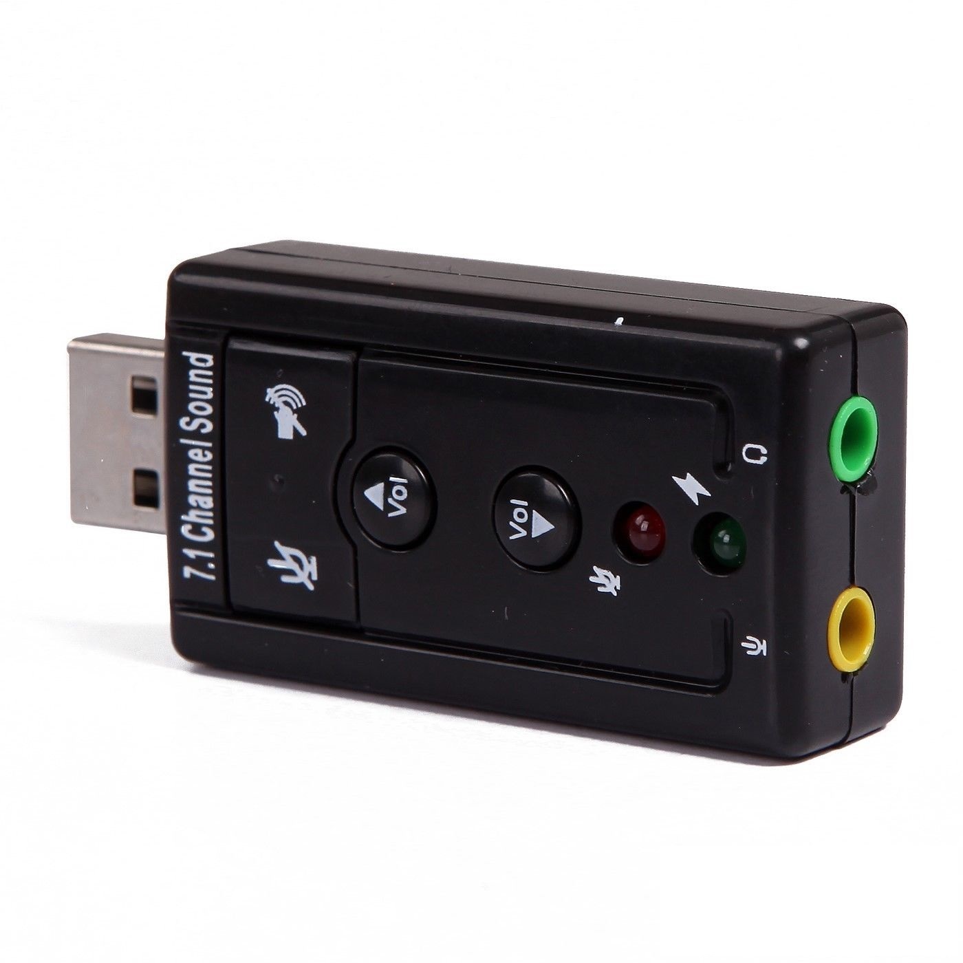 Lot 5 Pcs 7.1 Channel USB 2.0 3D Virtual Audio External Sound Card Adapter PC US