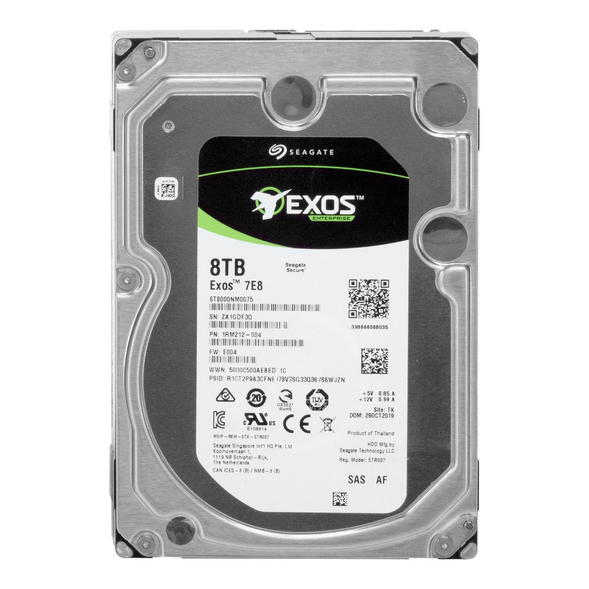 SEAGATE EXOS 7E8 8TB SAS-3 7.2K 256MB 3.5” ST8000NM0075