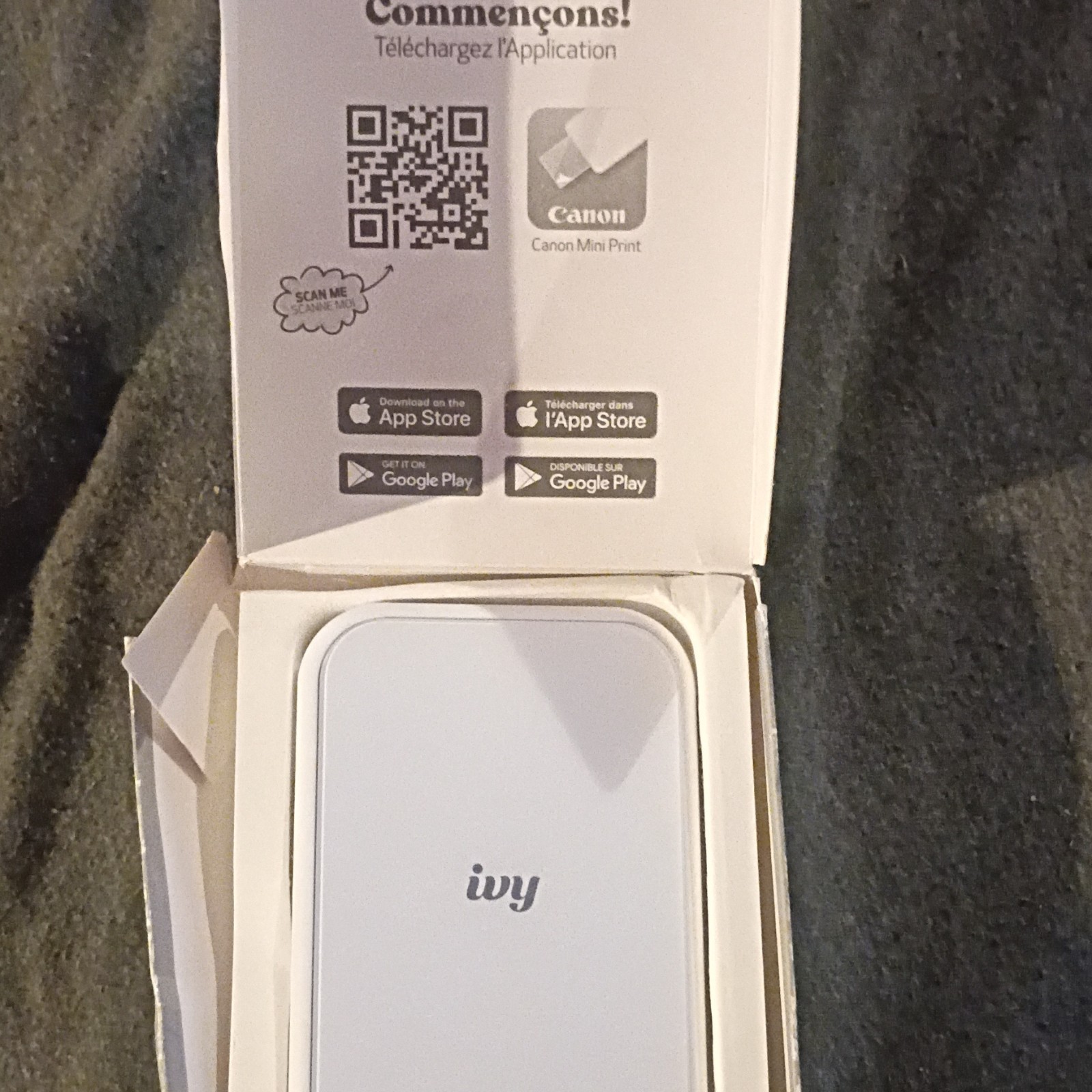 Canon Ivy Mini Photo Printer 2nd Gen White PV-223-PW #1 New Open Box Ships Free