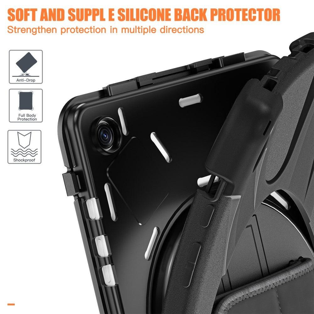 for Galaxy Tab A9+ 11 Case / Samsung Tab A11 Plus 11 cover PC+Silicone – Black