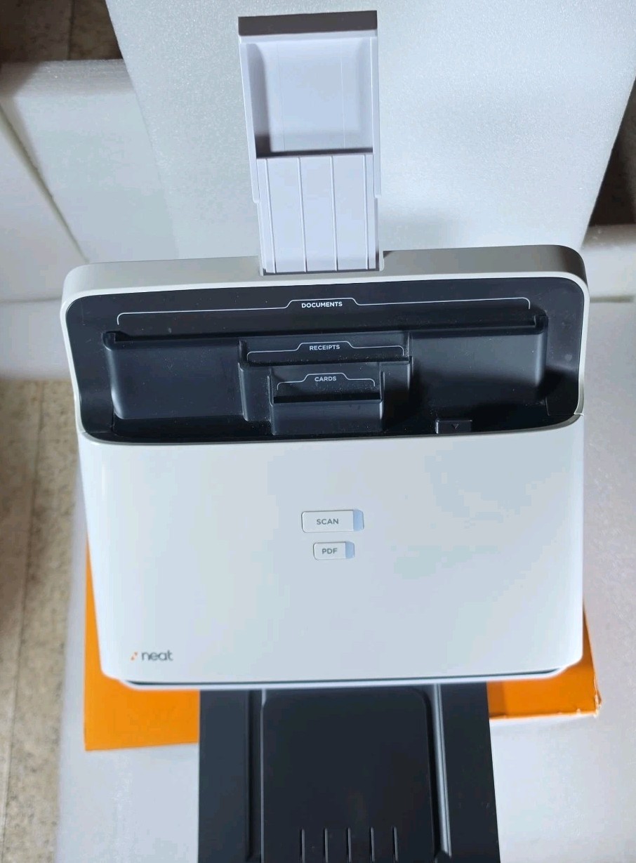 NeatDesk ND-1000 Desktop Scanner Digital Filing System White W/ Box – Tested