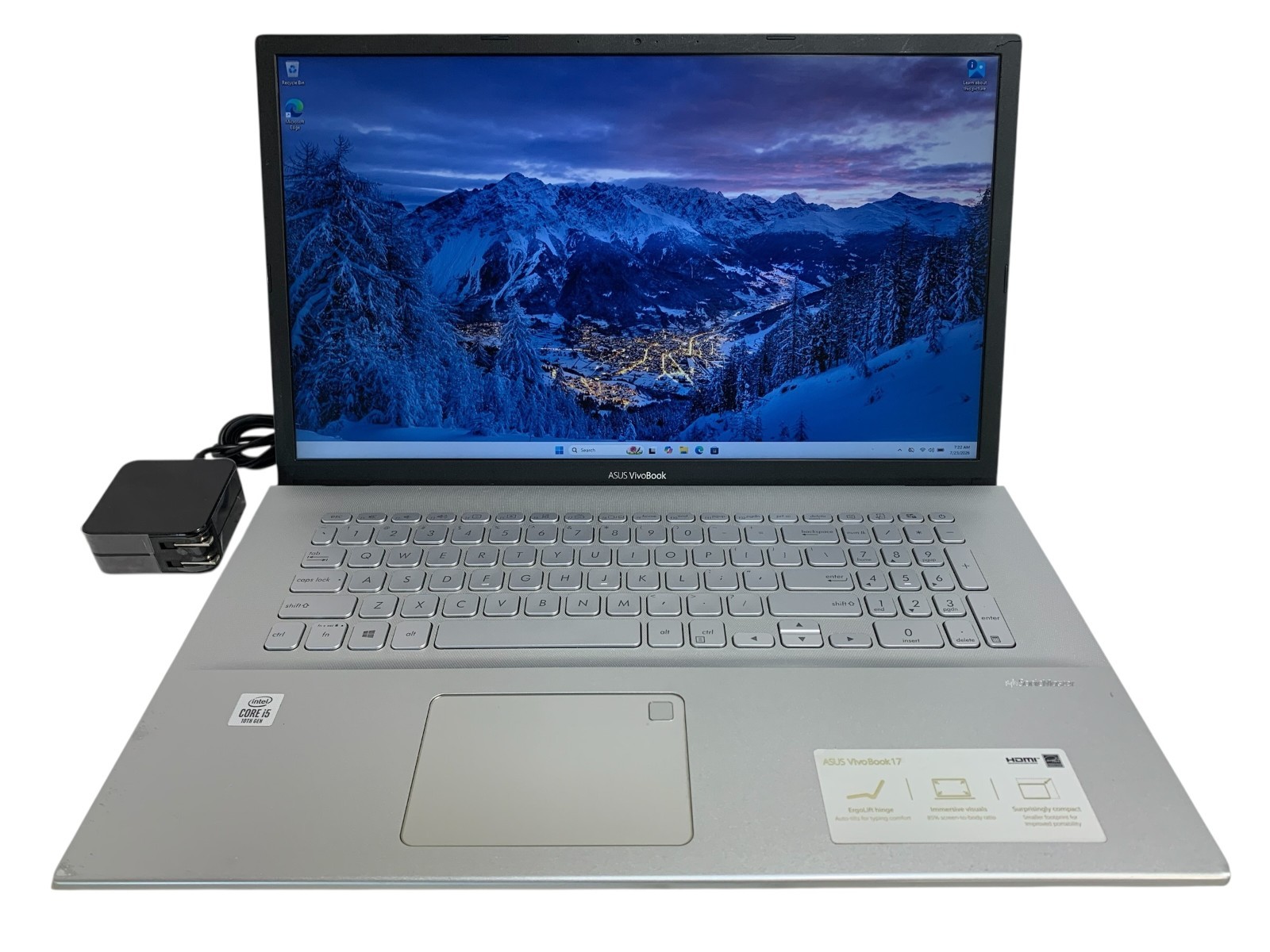 Asus Vivobook X712J 17.3″ Core i5-1035G1 12GB RAM 128GB SSD 1TB HDD W11H
