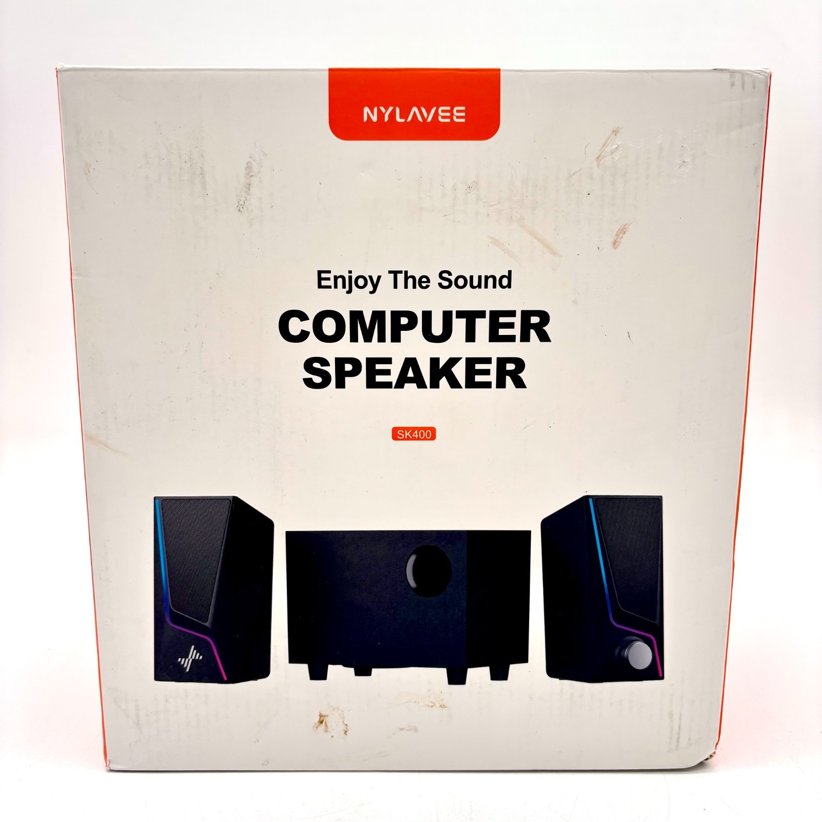 Nylavee 2.1 Channel Computer Speaker with RGB Lighting SK400
