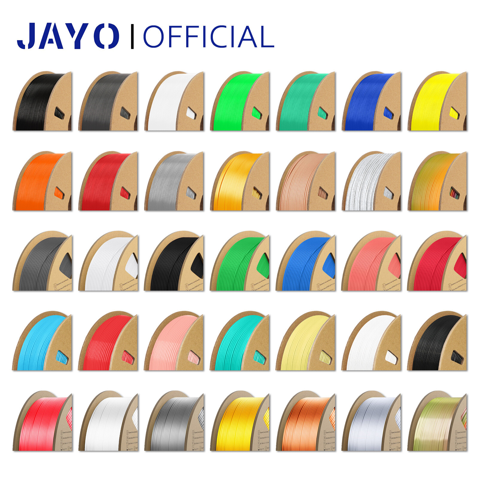 JAYO 1.1KG PLA Matte PLA+ SILK PETG 1.75mm Filament Low Shrinkage High Strength