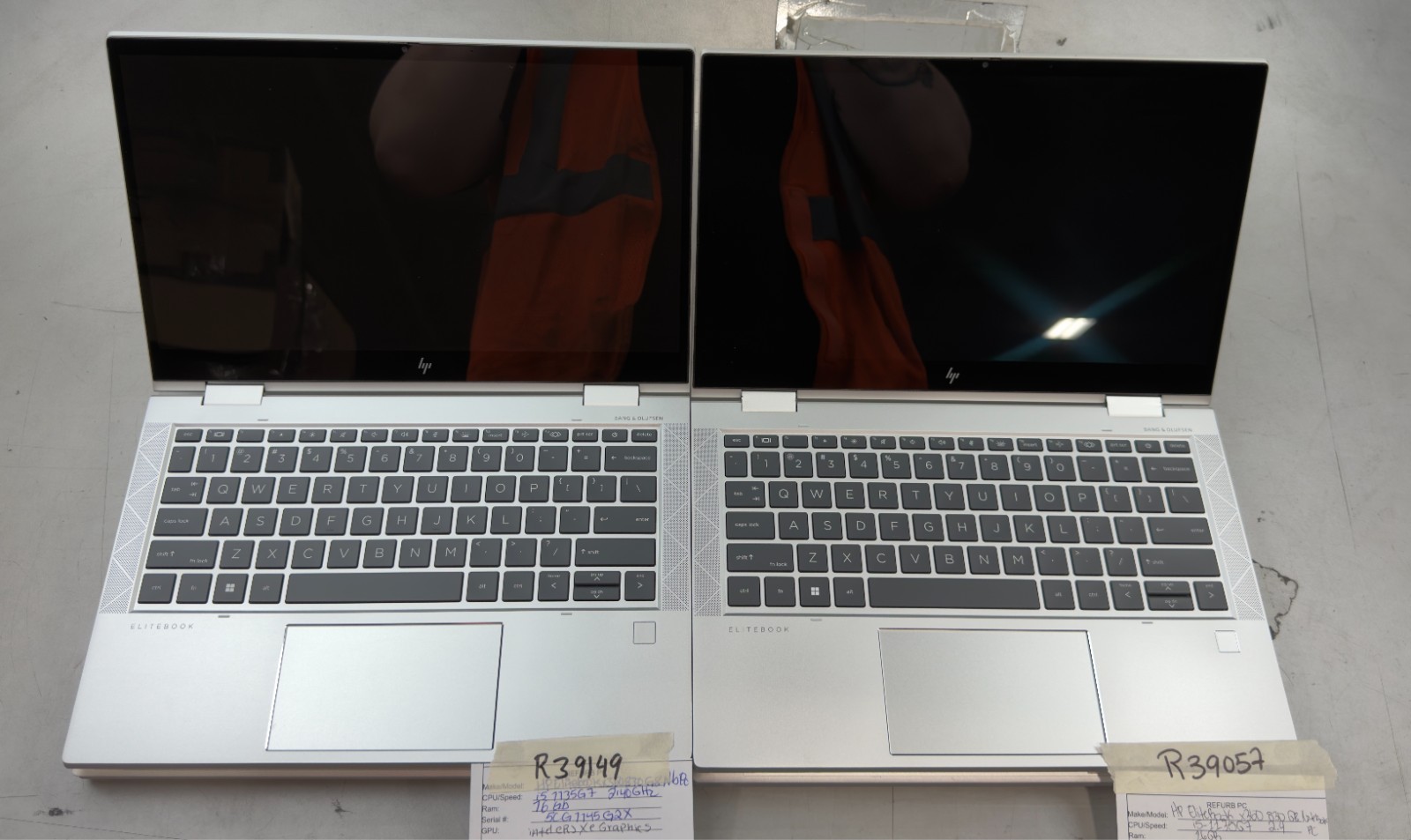 (Lot of 7) HP Elitebook x360 830 G8 i5-1135G7 / 16GB RAM / NO SSD -RL5854