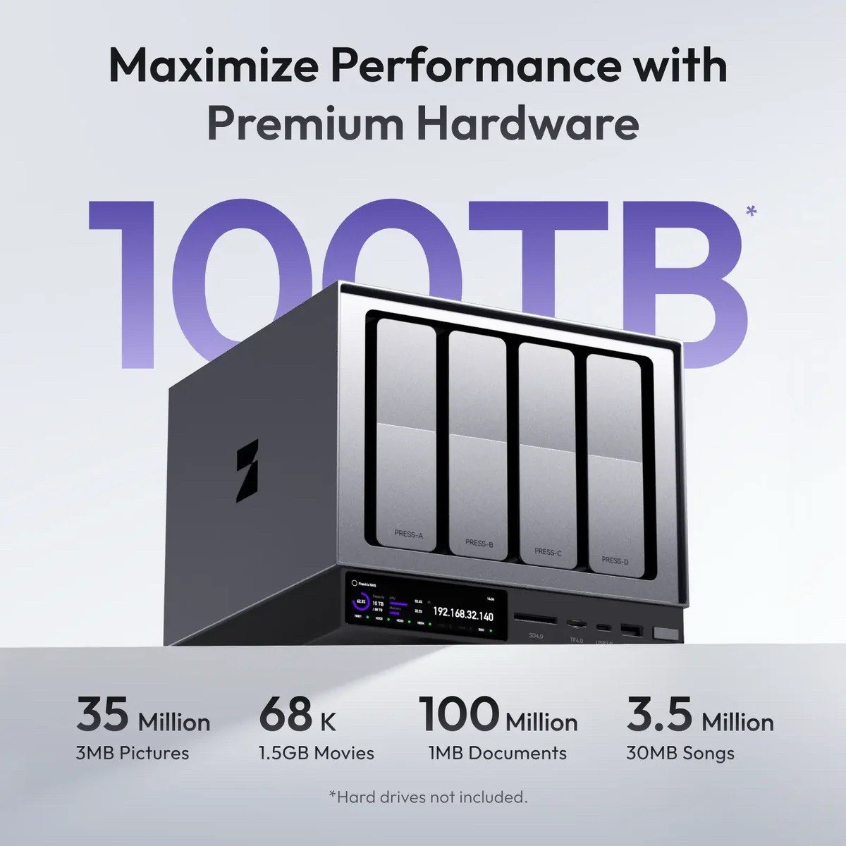 Zettlab D4 AI NAS Storage