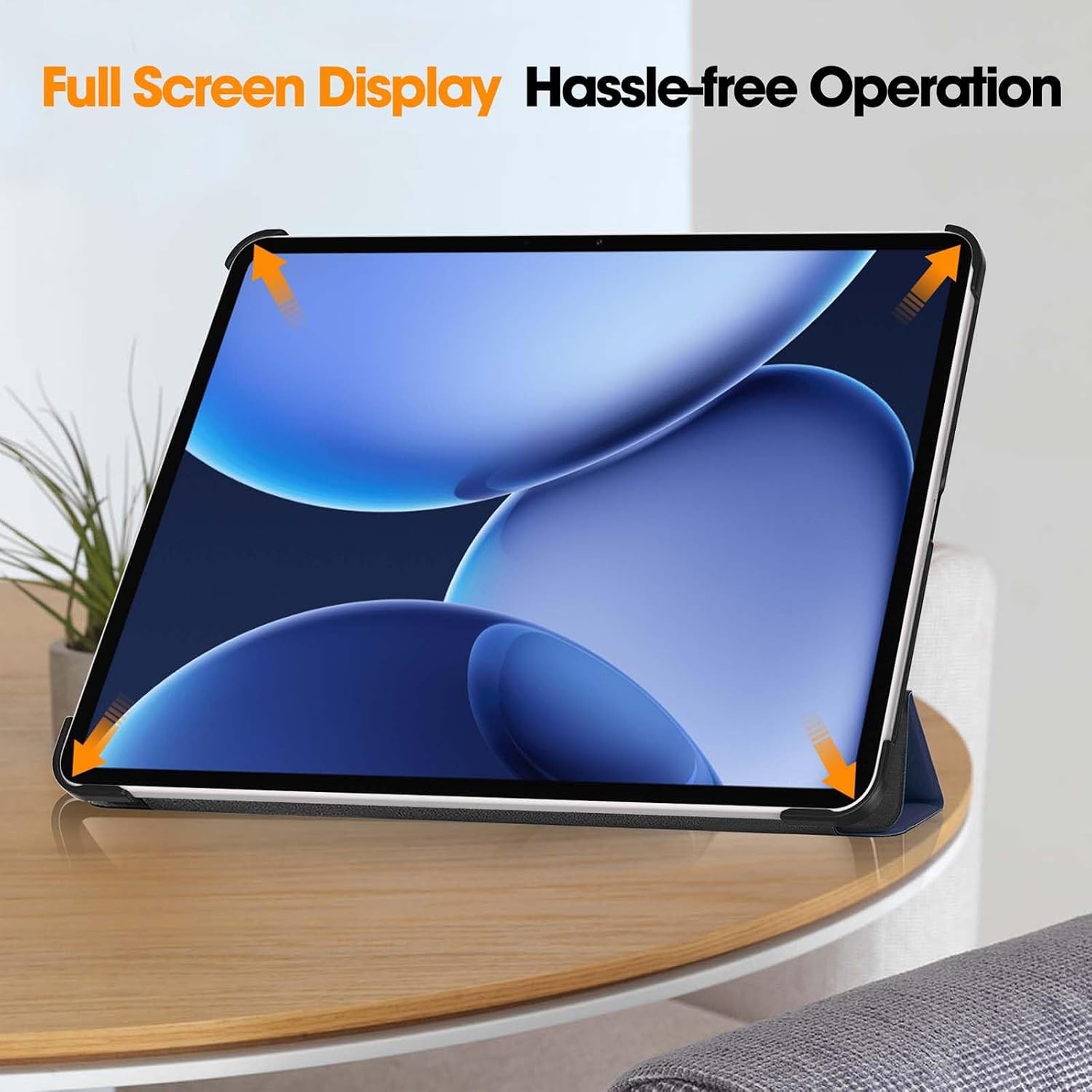 Slim Lightweight Trifold Stand Cover Case for OnePlus Pad 3 Tablet 13.2 inch, Bl