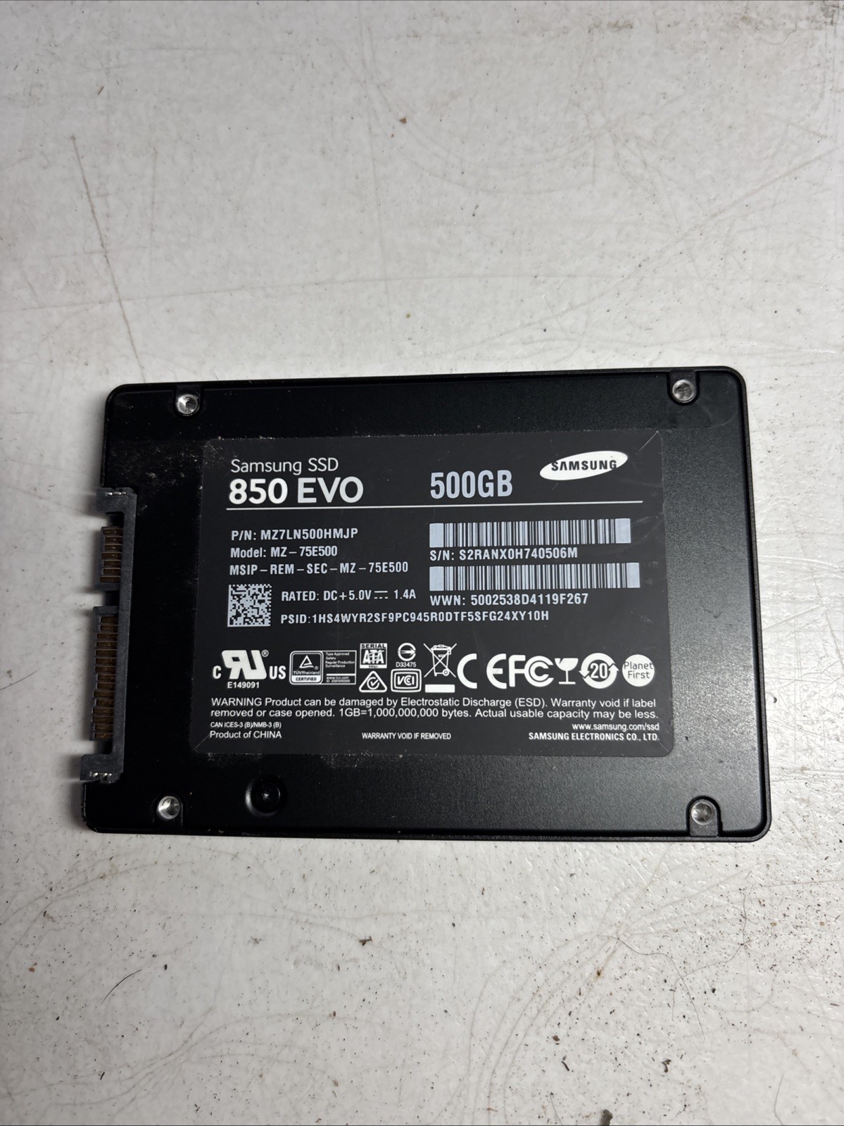 Samsung 850 EVO 500 GB,Internal,2.5 inch (MZ-75E500B/AM) Solid State Drive -…