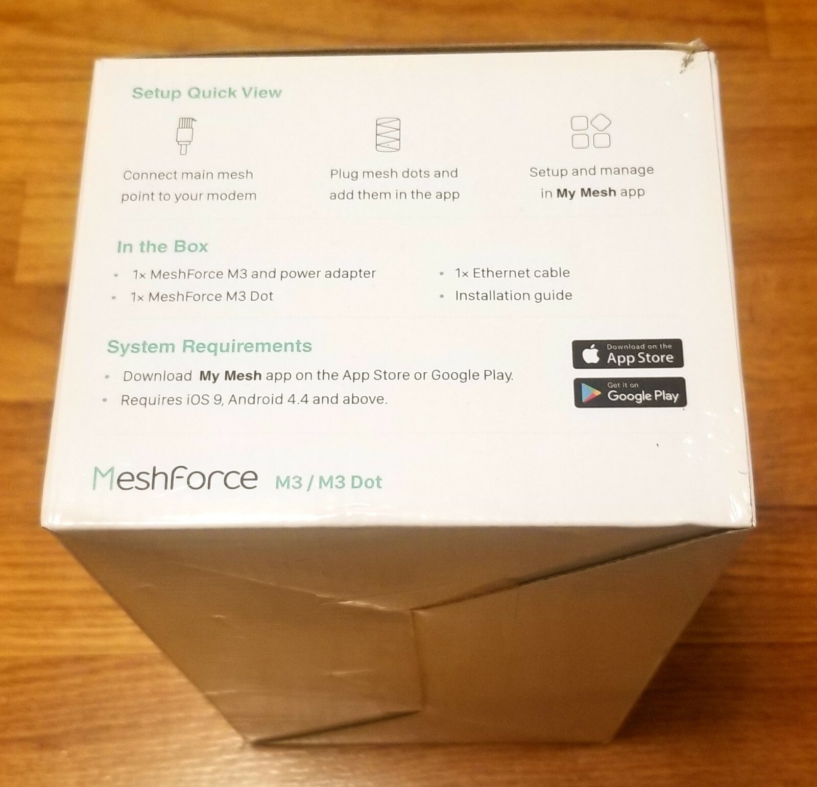 MeshForce Whole Home Mesh WiFi System M3 Suite (1 WiFi Point + 1 WiFi Dot)