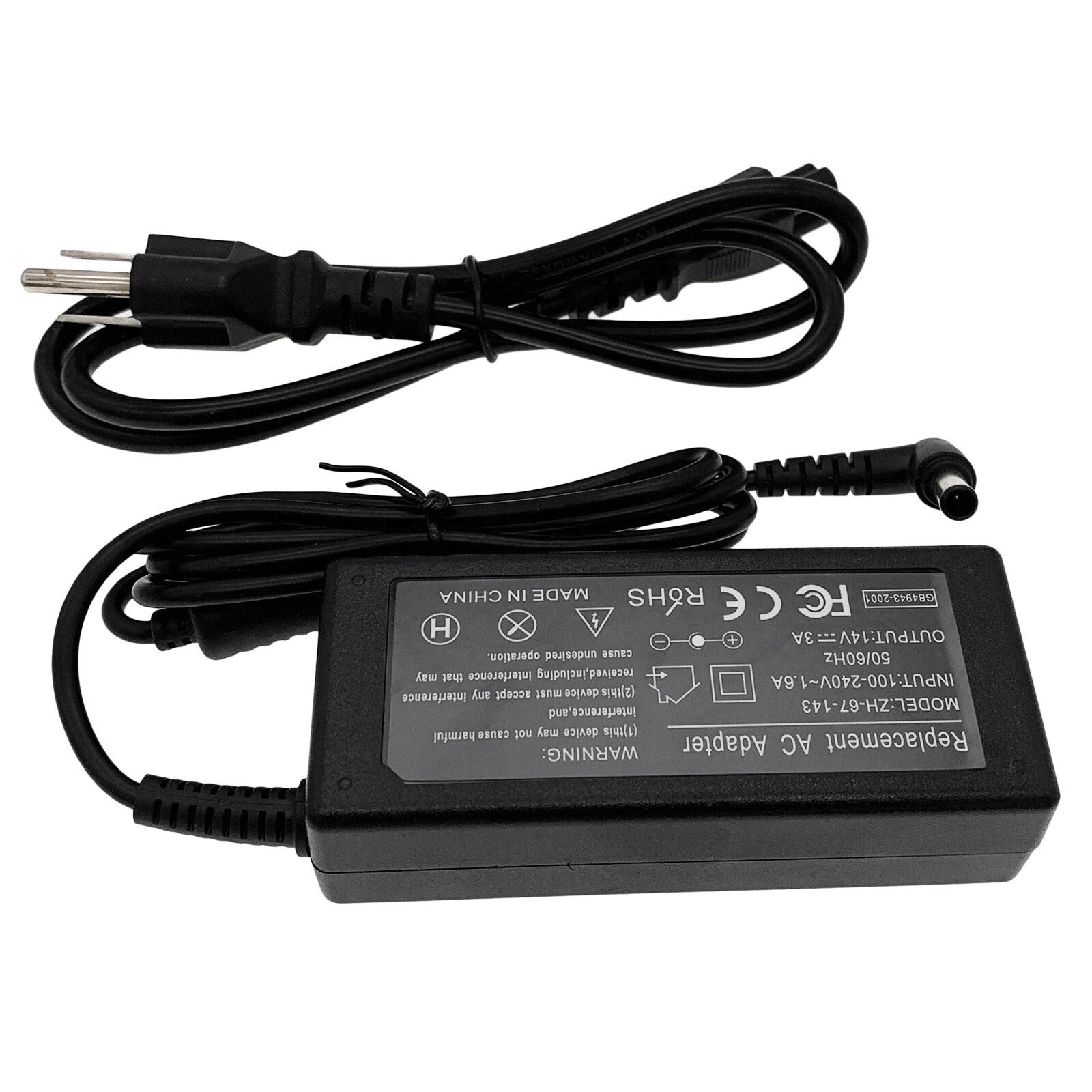 AC Adapter For Samsung LC27F390FHNXZA C27F390FHN LED Monitor Power Supply Cord