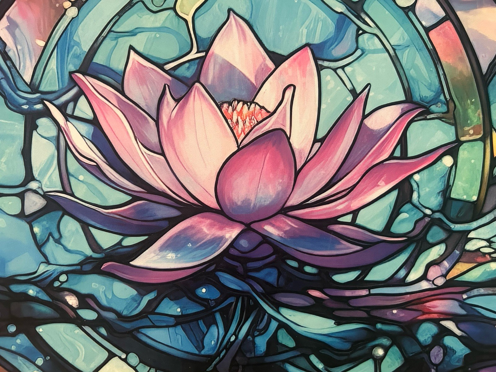 MTG LORCANA POKEMON Lotus Flower Patterned Mouse Pad Desk CARD GAME RAINBOW Mat