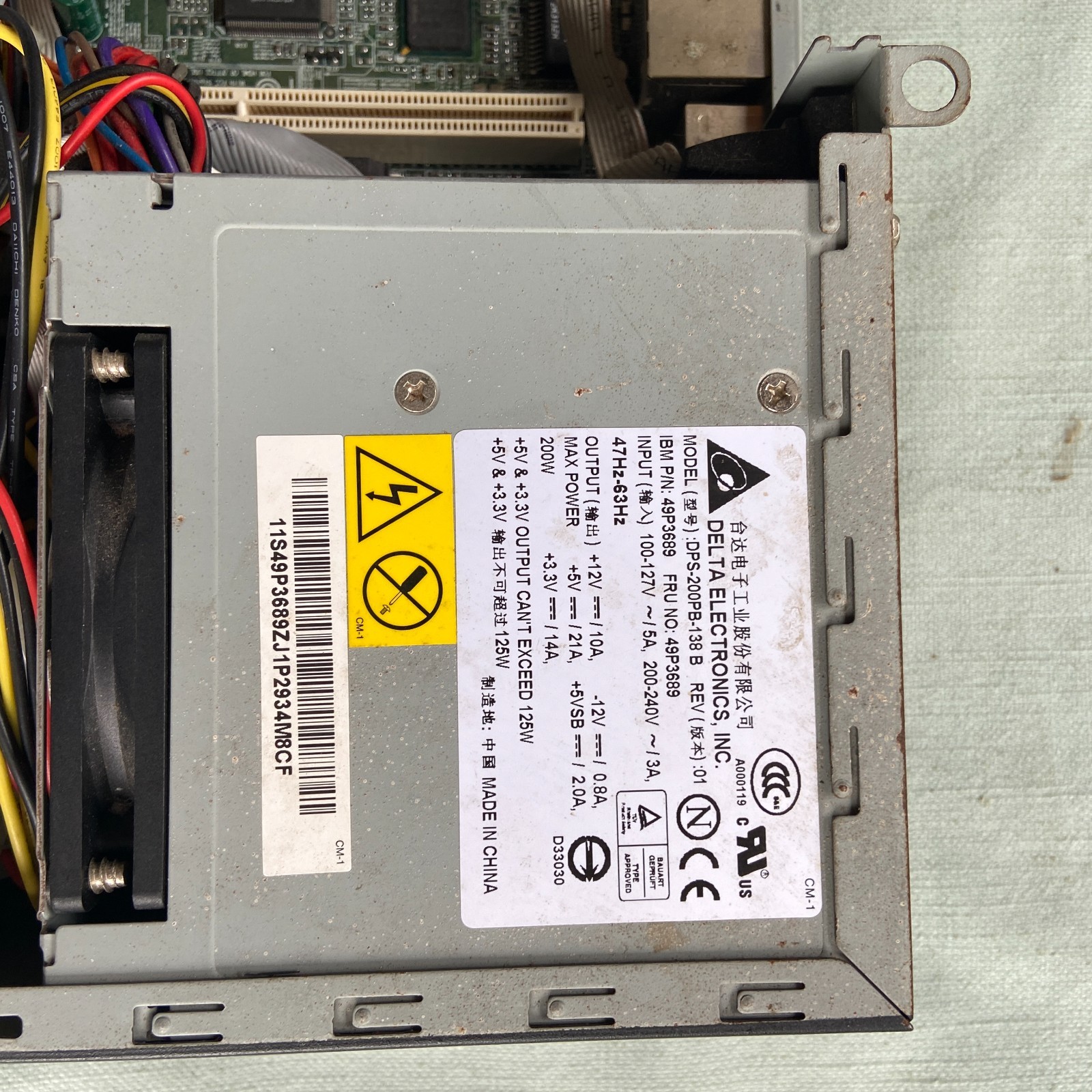 IBM PC Computer NetVista 8319 48U Delta DPS-200PB-138 B HDD DVD POST Error Parts