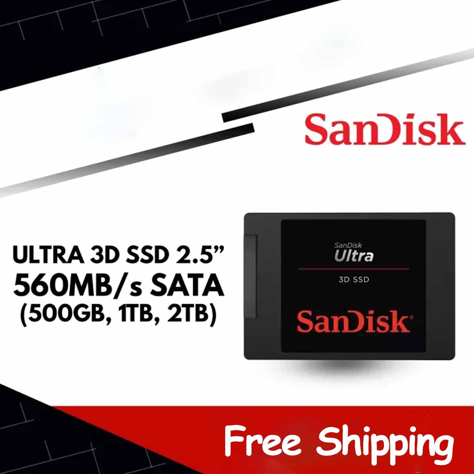 SanDisk Ultra 3D NAND 250GB Internal SSD – SATAIII 500GB 1TB 2TB Solid State Lot