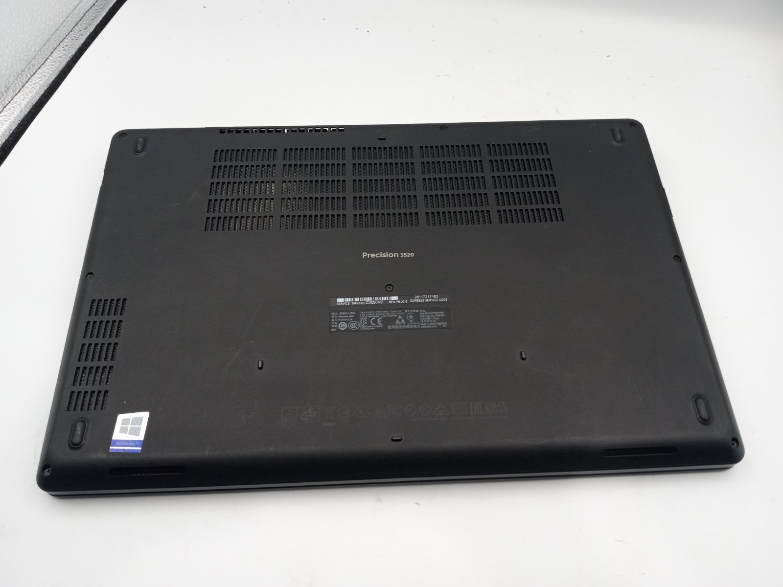 Dell Precision 3520 15.6″ Touch i7-7820HQ 4GB RAM 128GB SSD W11 Nvidia M260 -RR