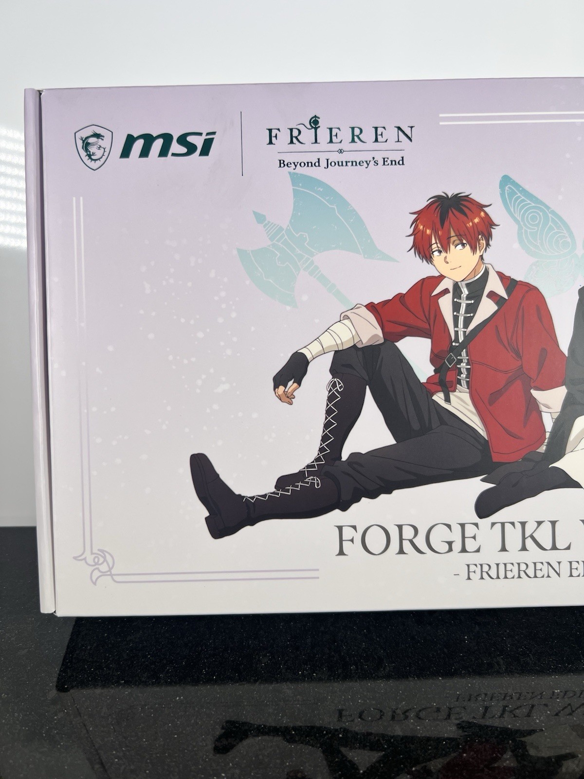 MSI Forge TKL Wireless Mechanical Keyboard Frieren Edition Anime Gaming Gear Box