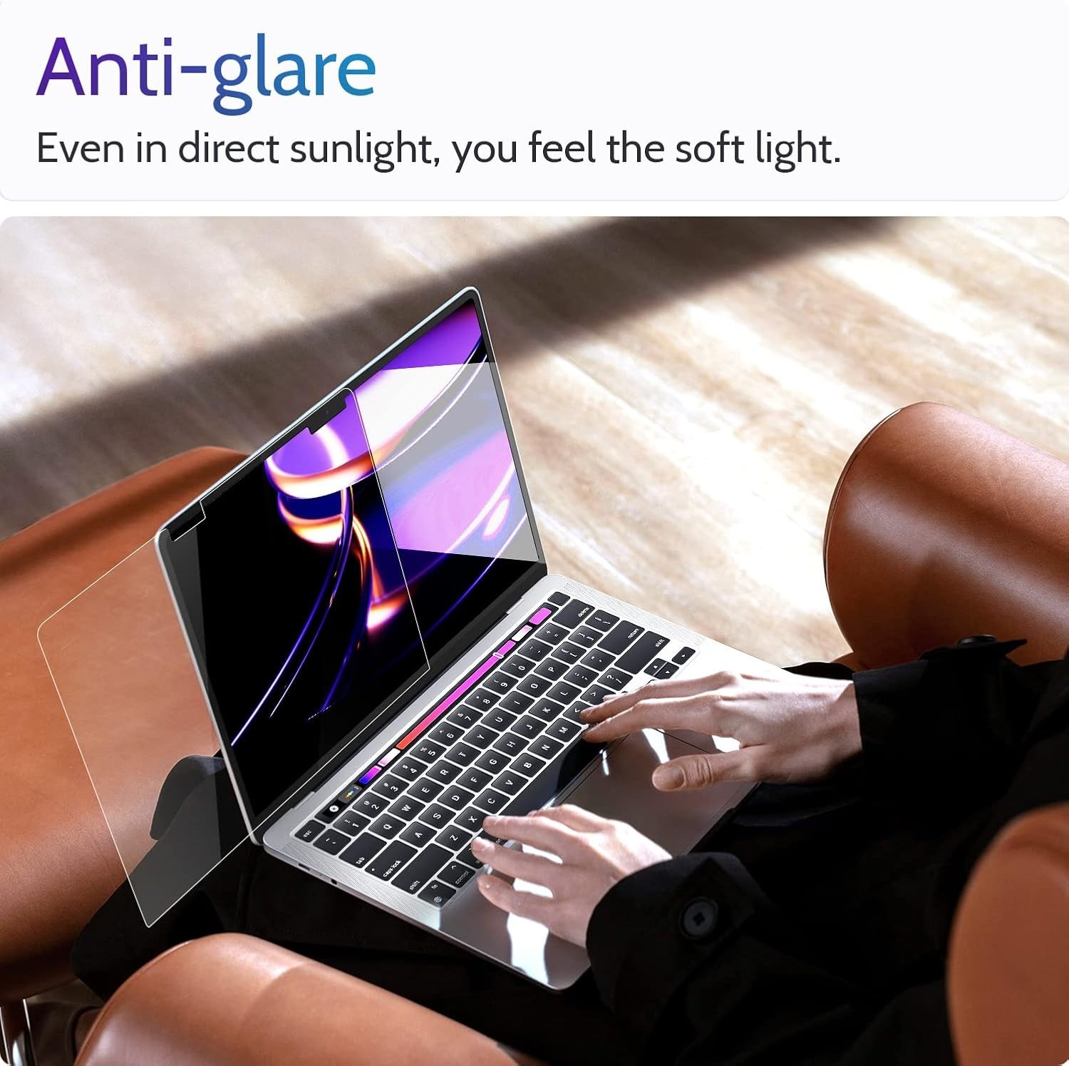 3-Pack Anti Blue Light Screen Protectors for MacBook Air 13.6″ (2022-2026)