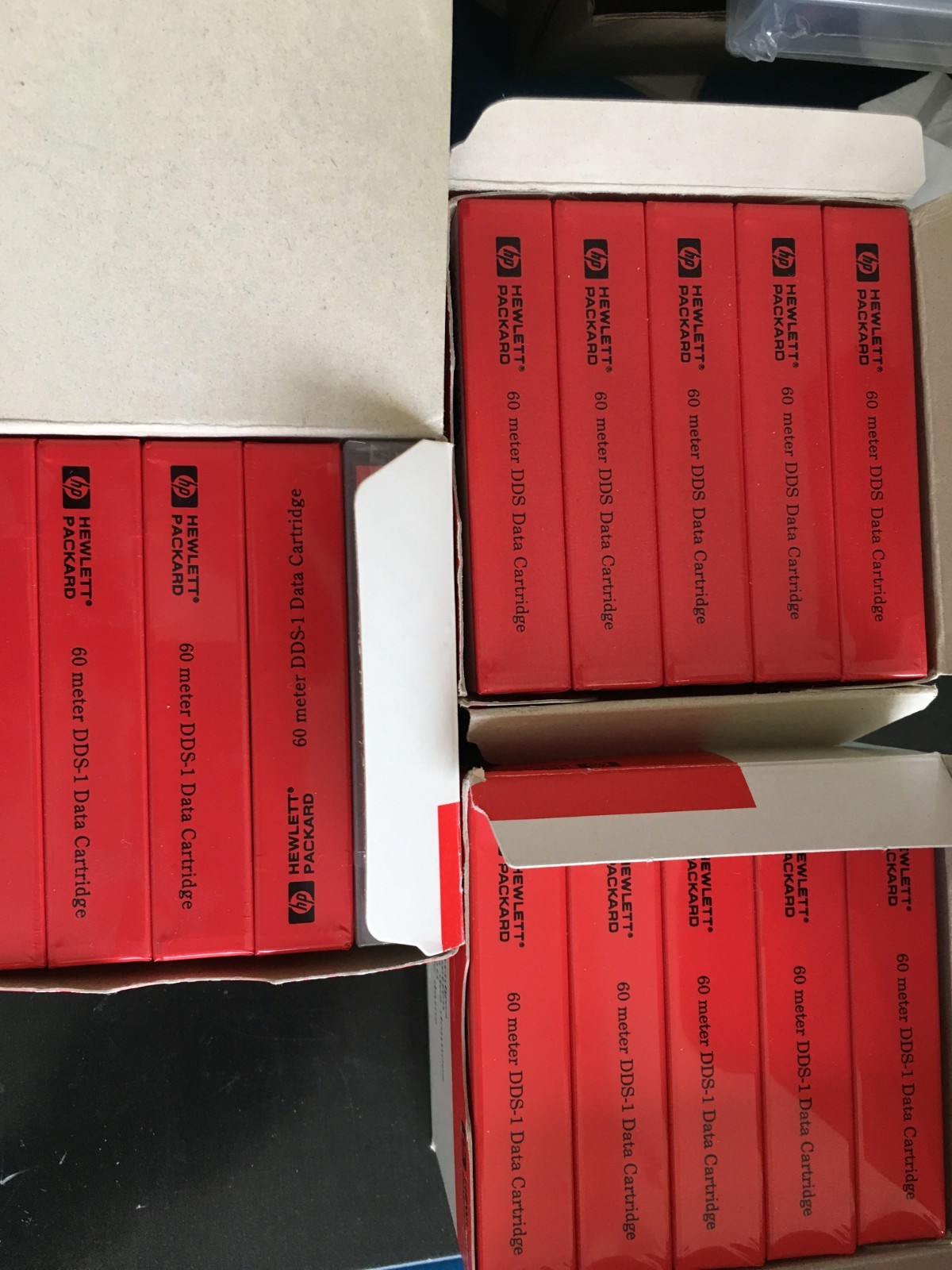 15 New Sealed Hewlett Packard 60m Data Cartridges 92283A 1.3 GB-2.6 GB Free Ship