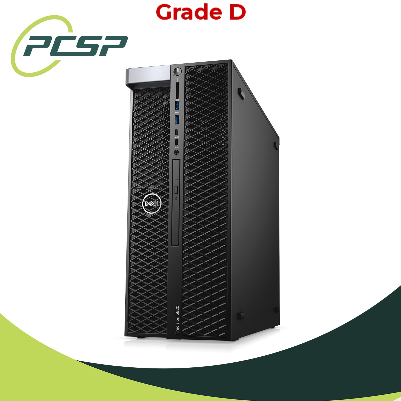 Dell T5820 Xeon W-2125 16GB DDR4 256GB SSD Generic GPU W11 Pro 4x SATA Grade D