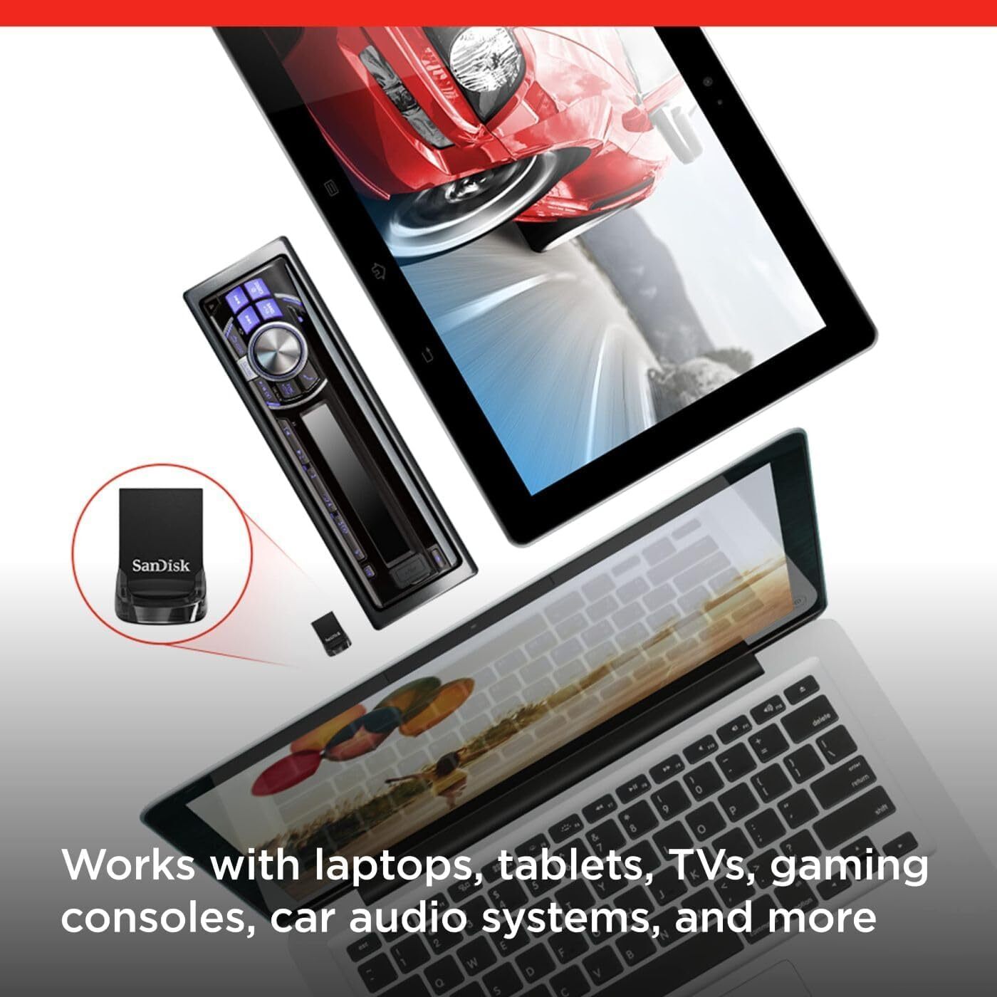 SanDisk Ultra Fit 128GB USB 3.1 Flash Drive High Speed Compact Storage