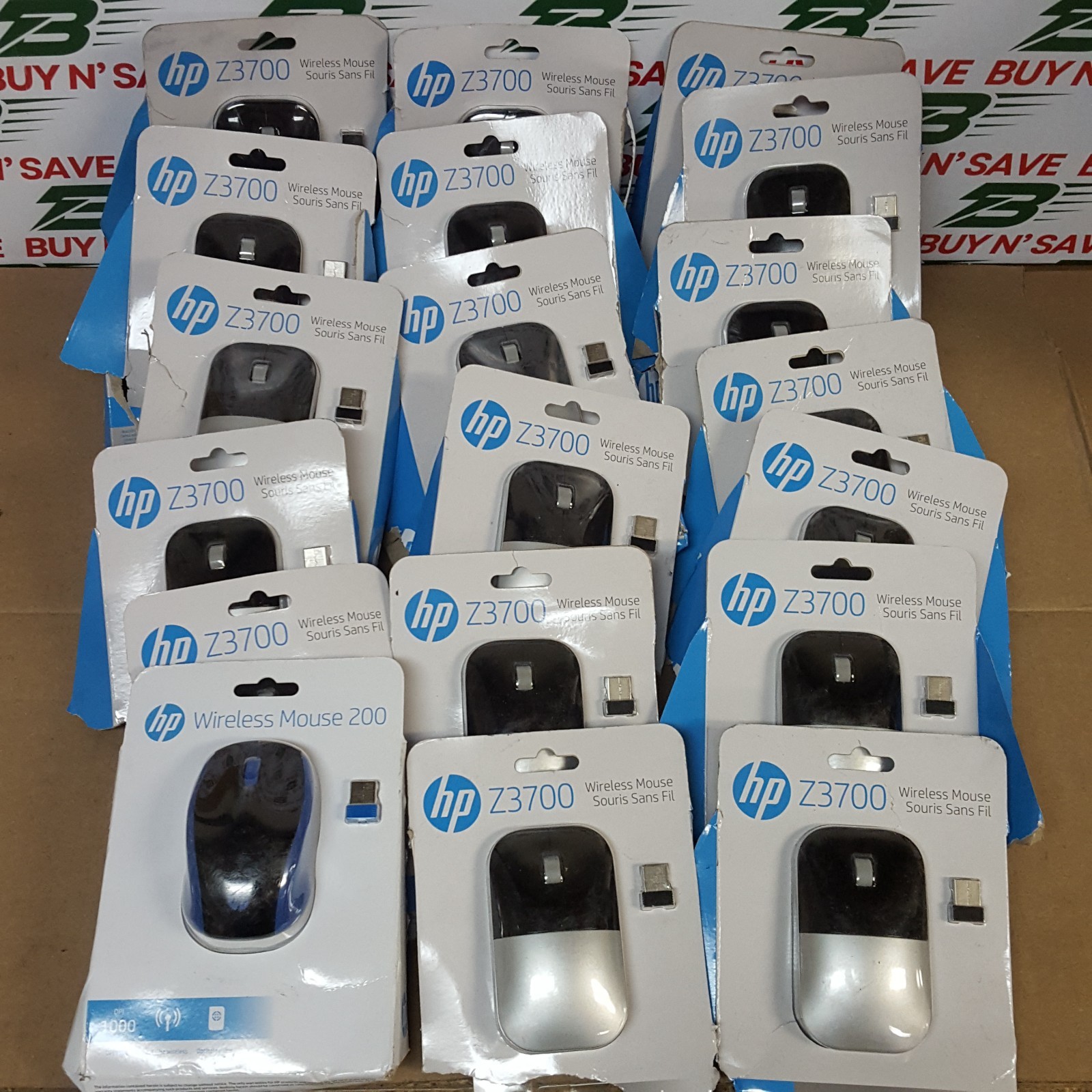 Lot of 19 – HP Wireless Mouse (18) Z3700 & w/ Dongles (No Batteries) – Open Box