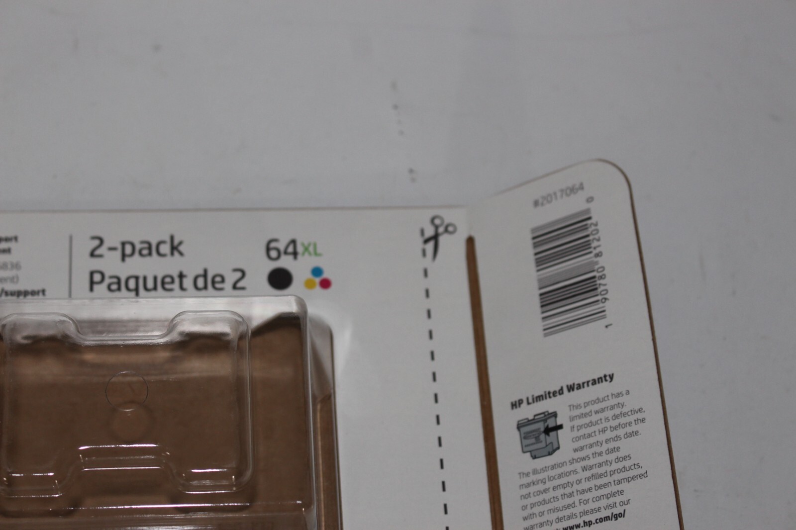 HP 64XL Black & Tricolor Combo Ink Cartridges X4D93BN Exp 01/2028+ Genuine OEM