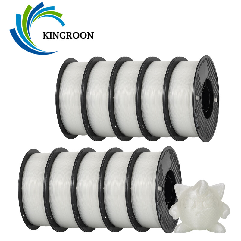 Kingroon 10KG PLA PETG Matte High Speed 1.75mm 3D Printer Filament 1KG Lot Spool