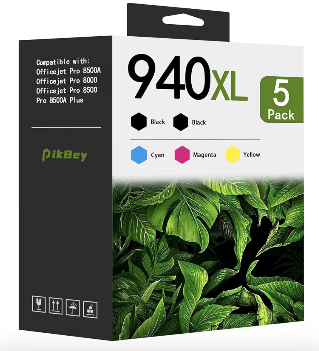940XL Ink Cartridges 5-Pack for HP Officejet Pro 8000 8500 8500A – 2BK/1C/1M/1Y
