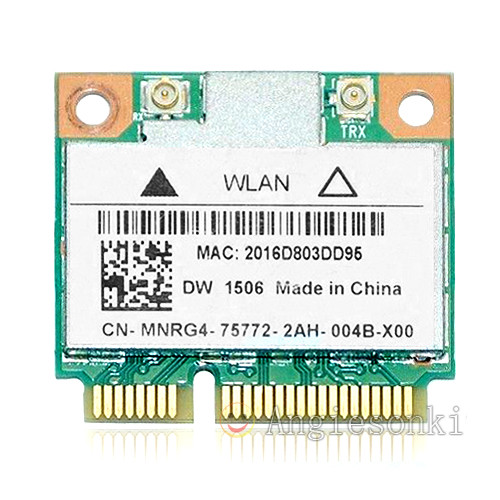Atheros AR5B125 AR9485 Dell DW1506 Half Mini Pcie WiFi Card MNRG4 MXX0D