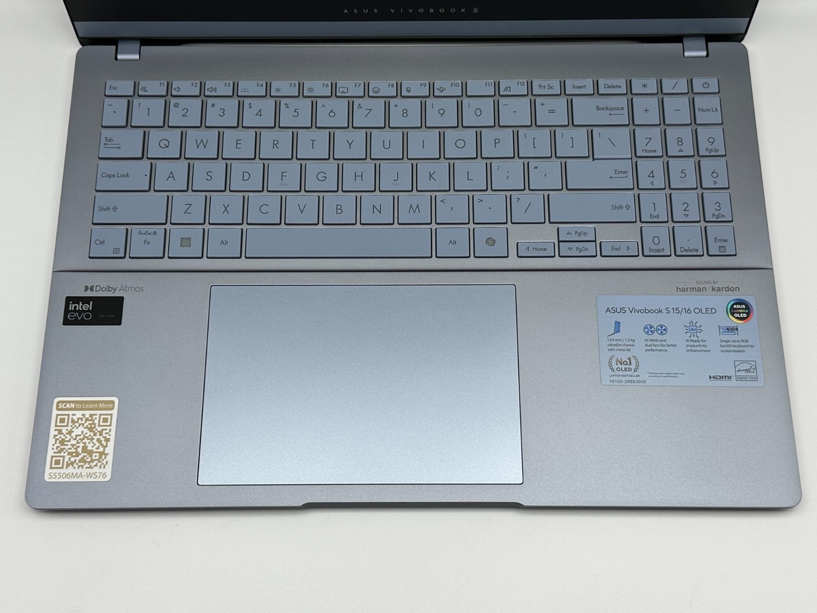 ASUS VivoBook S 15 15.6″ 3K OLED Intel Ultra 7 155H 16GB RAM 1TB SSD W11H Laptop