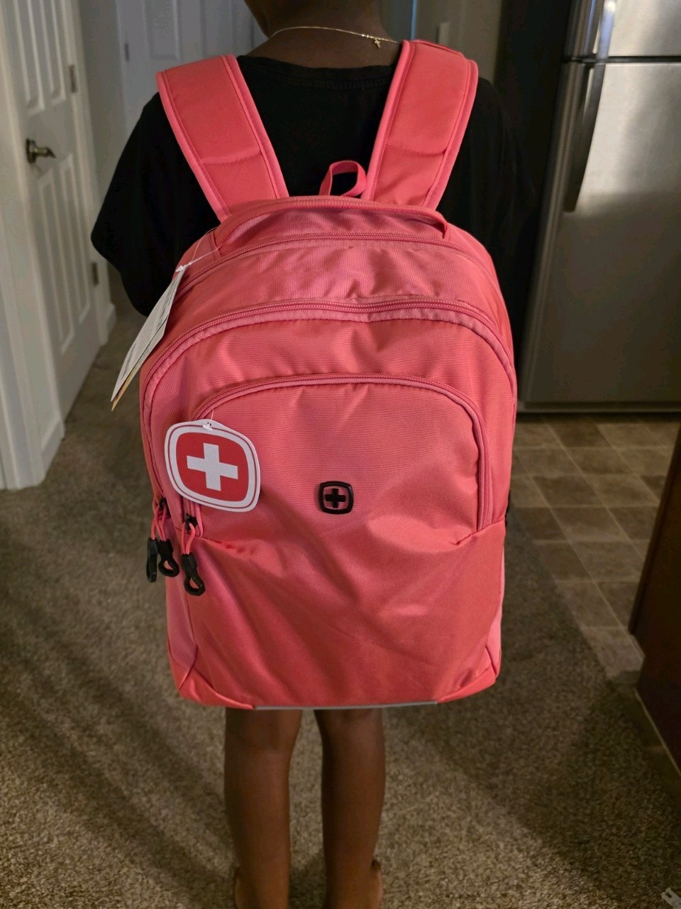 SwissGear 1006 Pink Padded Polyester Laptop Backpack for 16 in Laptop
