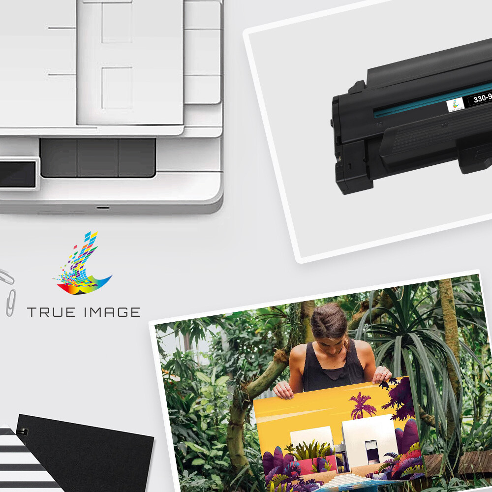2 Pack Black 330-9523 Toner Cartridge Compatible With Dell 1130 1130N 1133 1135N