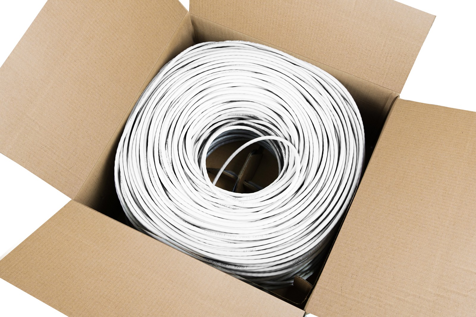 VIVO 250ft bulk Cat6 Ethernet Cable / Wire UTP Pull Box 250 ft Cat-6 White LAN