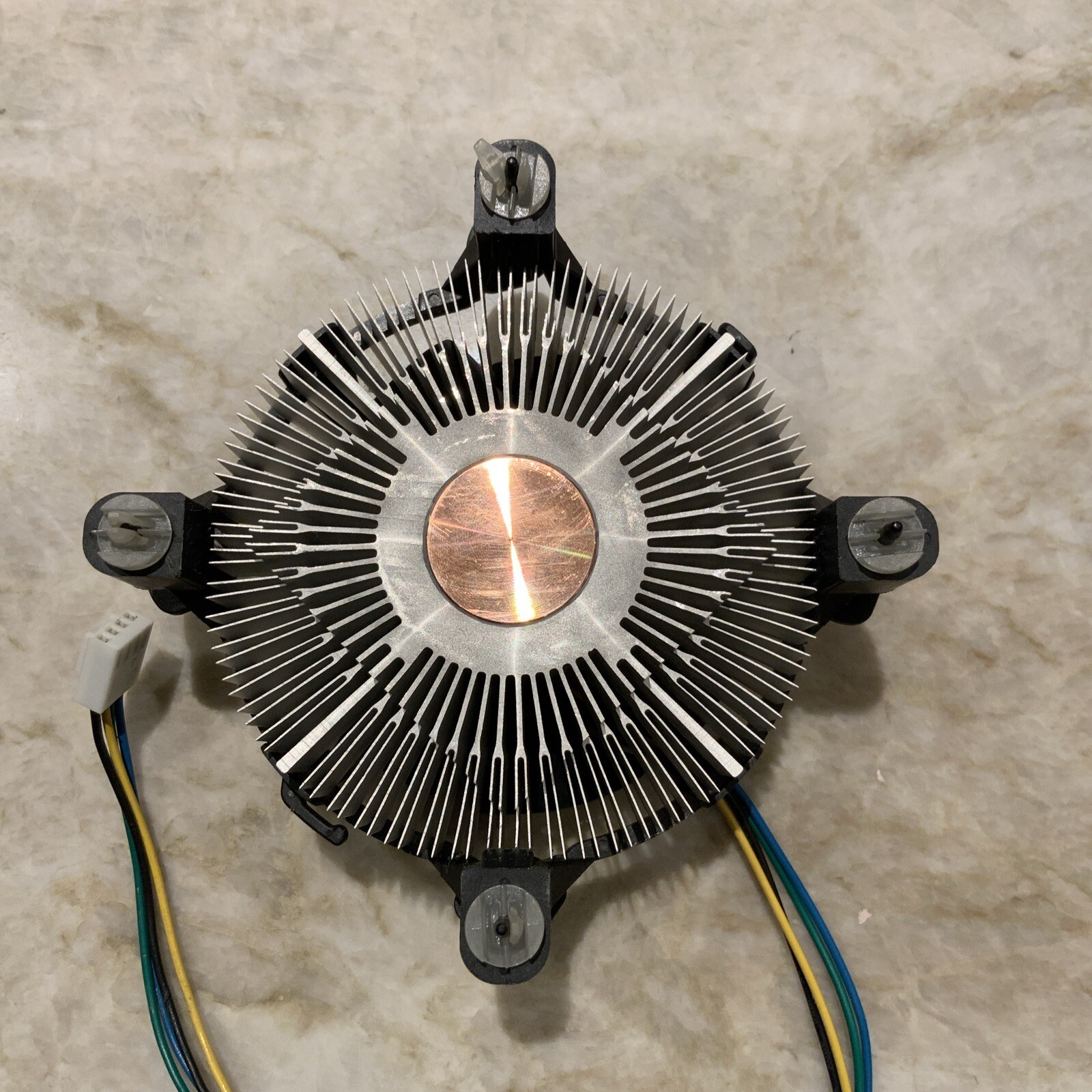 Intel Cooling Fan E97376-001 DC 12V 0.20A NIDEC with 2cm Heat Sink 4 Pin