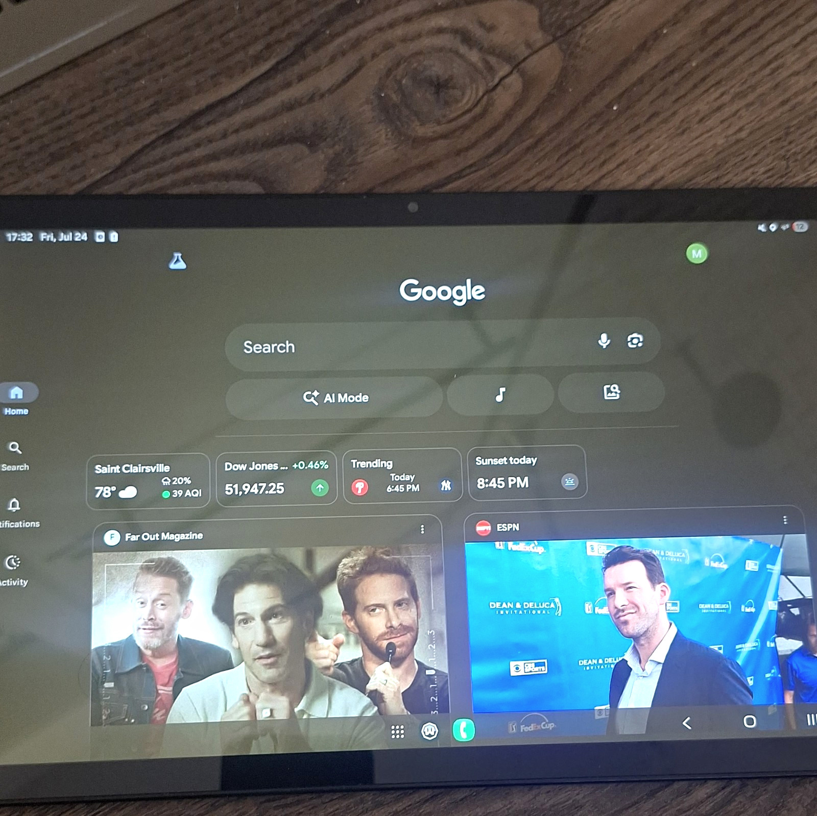 Samsung Galaxy Tab A9+ 11in 128GB Android Wi‑Fi+5G Gray Tablet + Keyboard