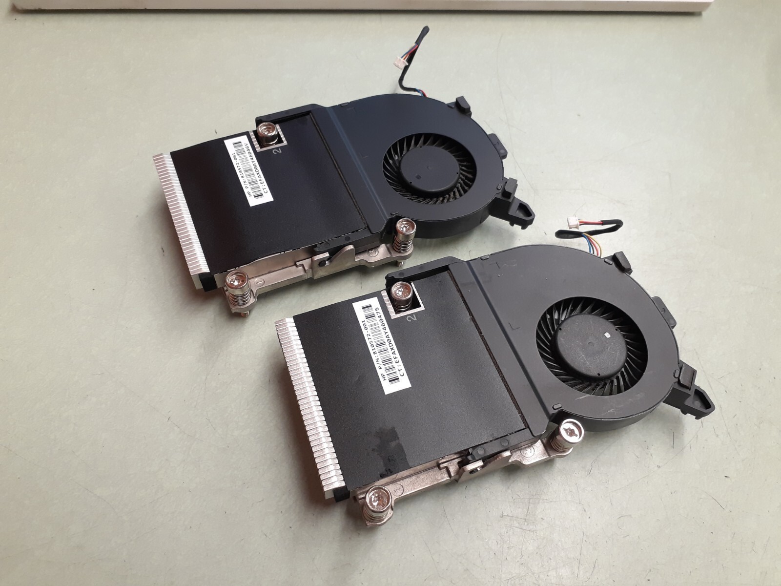 (2) HP ProDesk 400/600/800 G2 Mini DM PC Heatsink & Fan 810572-001 / 810571-001