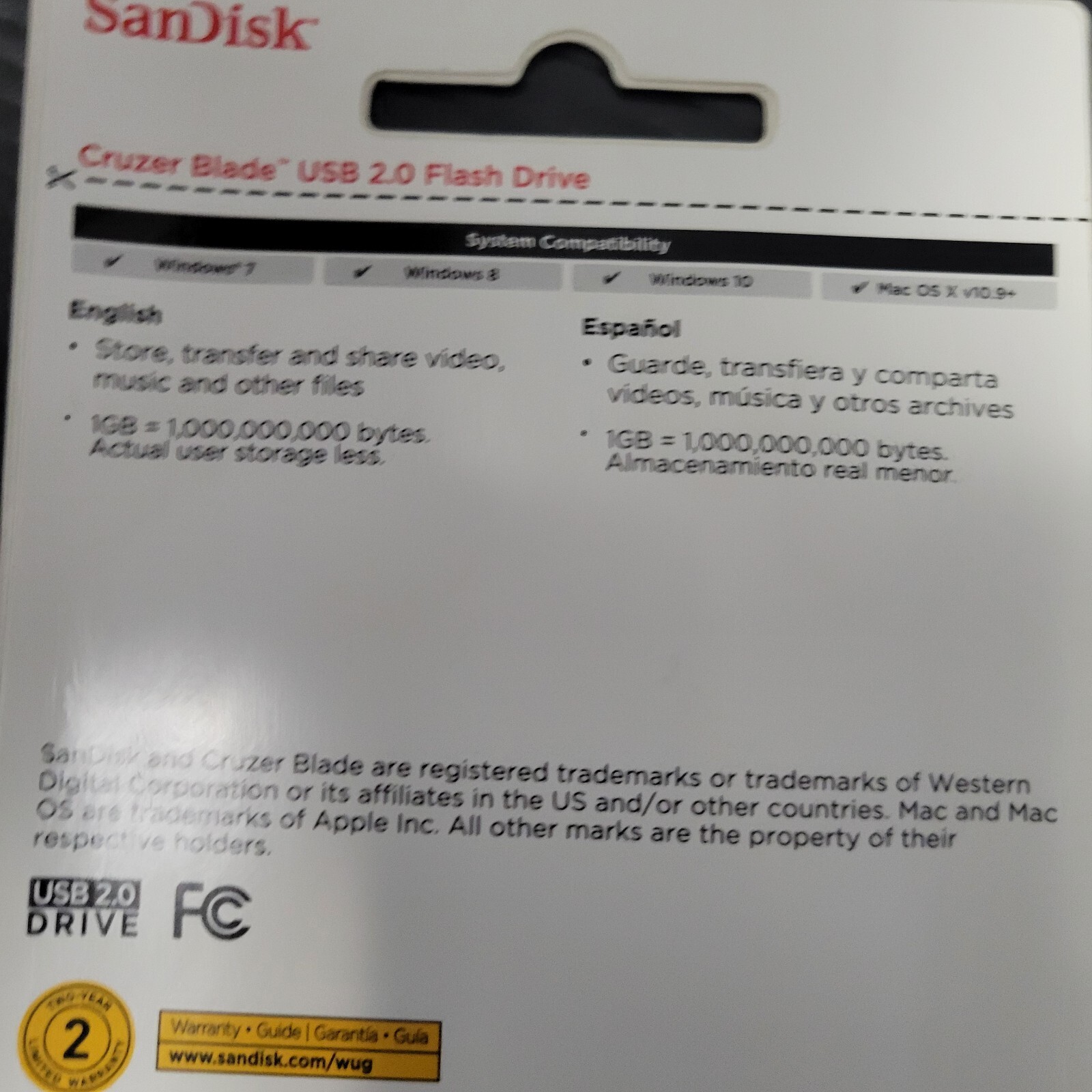 NEW SanDisk Cruzer Blade 64GB USB 2.0 Flash Drive Memory Stick SDCZ50