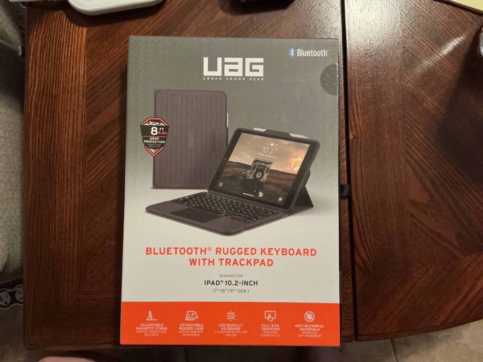 UAG Rugged Bluetooth Keyboard Folio Case for Apple iPad 10.2″ 7th 8th 9th Gen