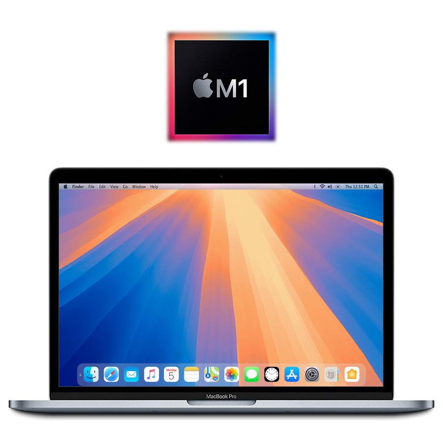 2020 Apple M1 MacBook Pro 13.3″ 16GB/512GB SSD (Silver) A2338 – w/Warranty