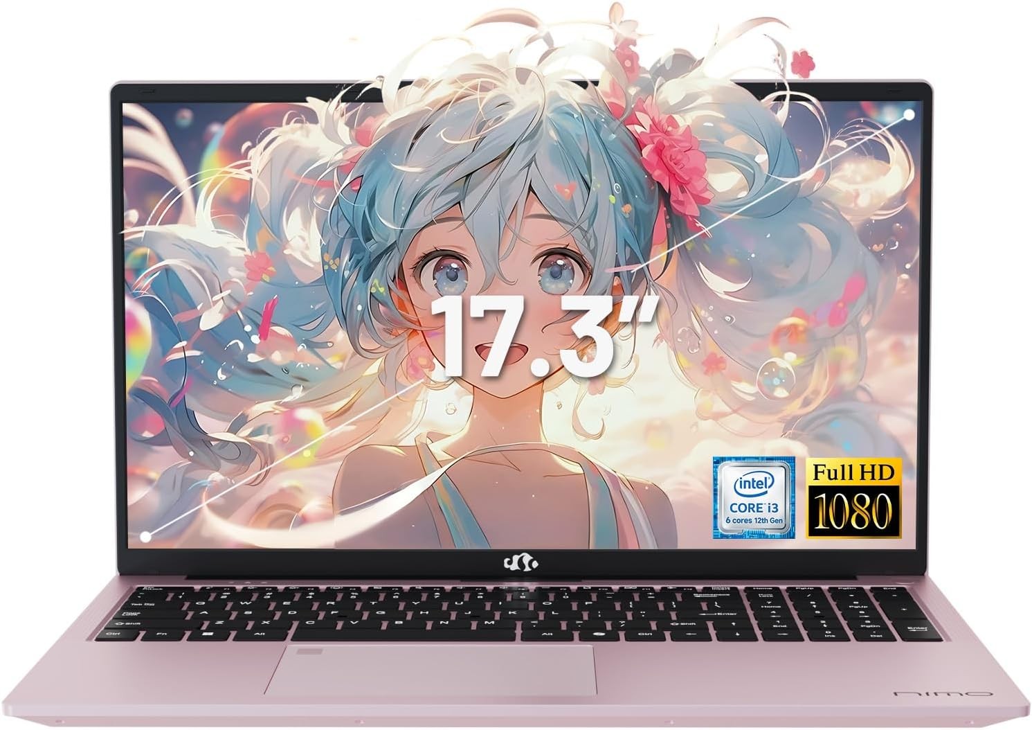 NIMO 17.3″ IPS FHD-Laptop, Intel 6 Cores i3-1215U 8GB RAM 256GB SSD Win11 home