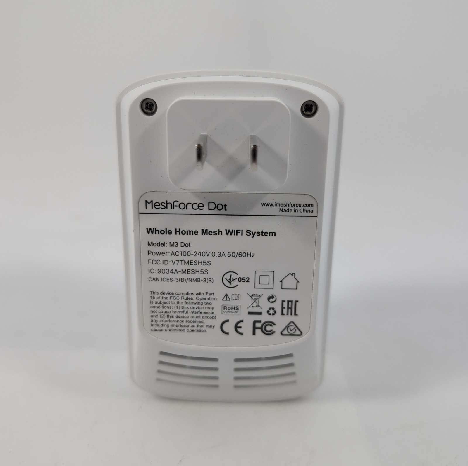 MeshForce M3 Dot Wall Plug WiFi Extender – Works with MeshForce M1 & M3