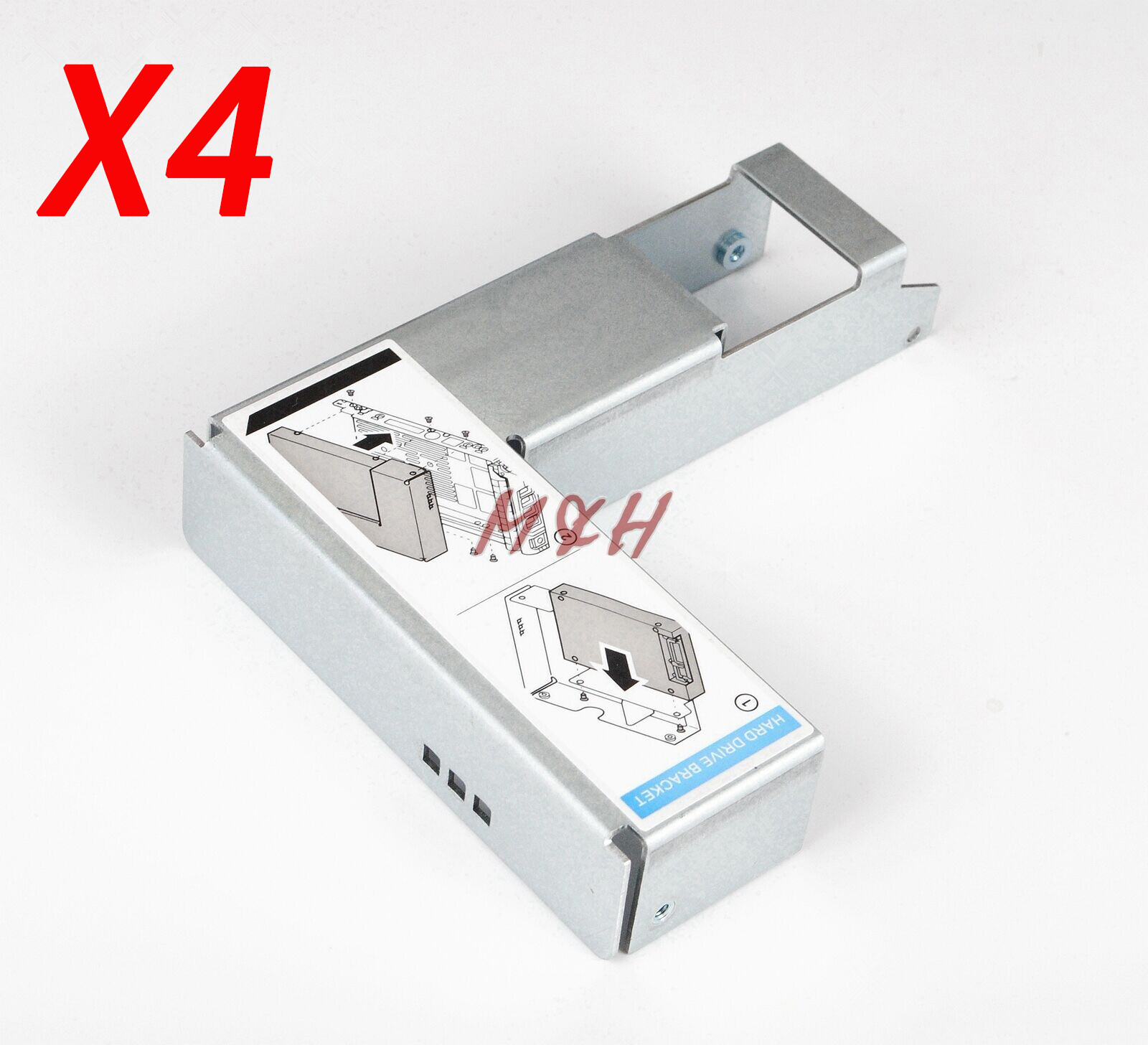 4PCS Dell 9W8C4 Y004G 3.5″-2.5″ Adapter for F238F 09W8C4 SAS SATA Tray 0G302D