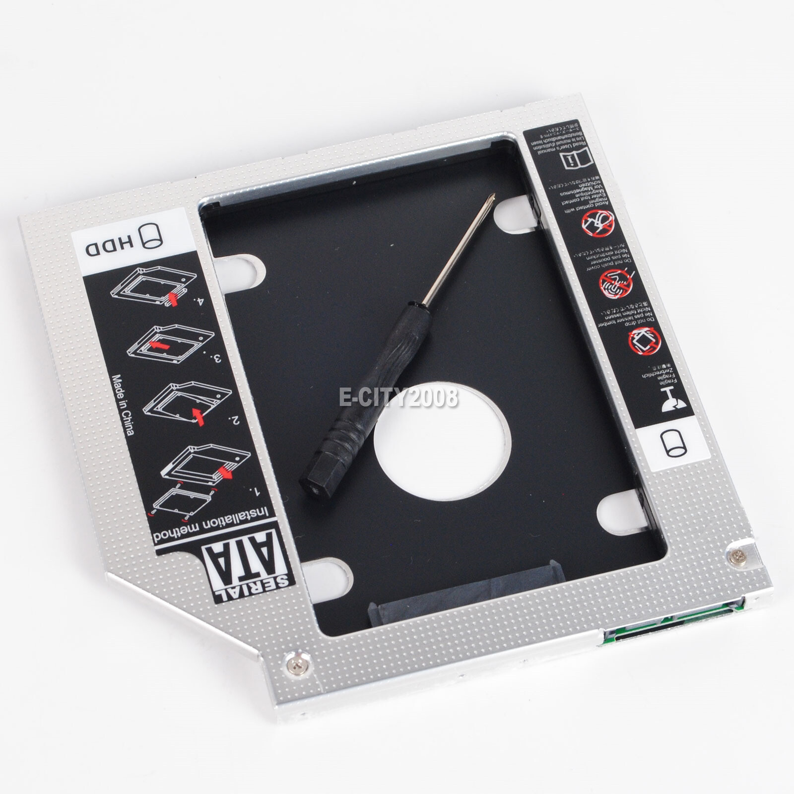 SATA 2nd HDD SSD HD Hard Drive Caddy For DELL Latitude E6400 E6500 E6410 E6510
